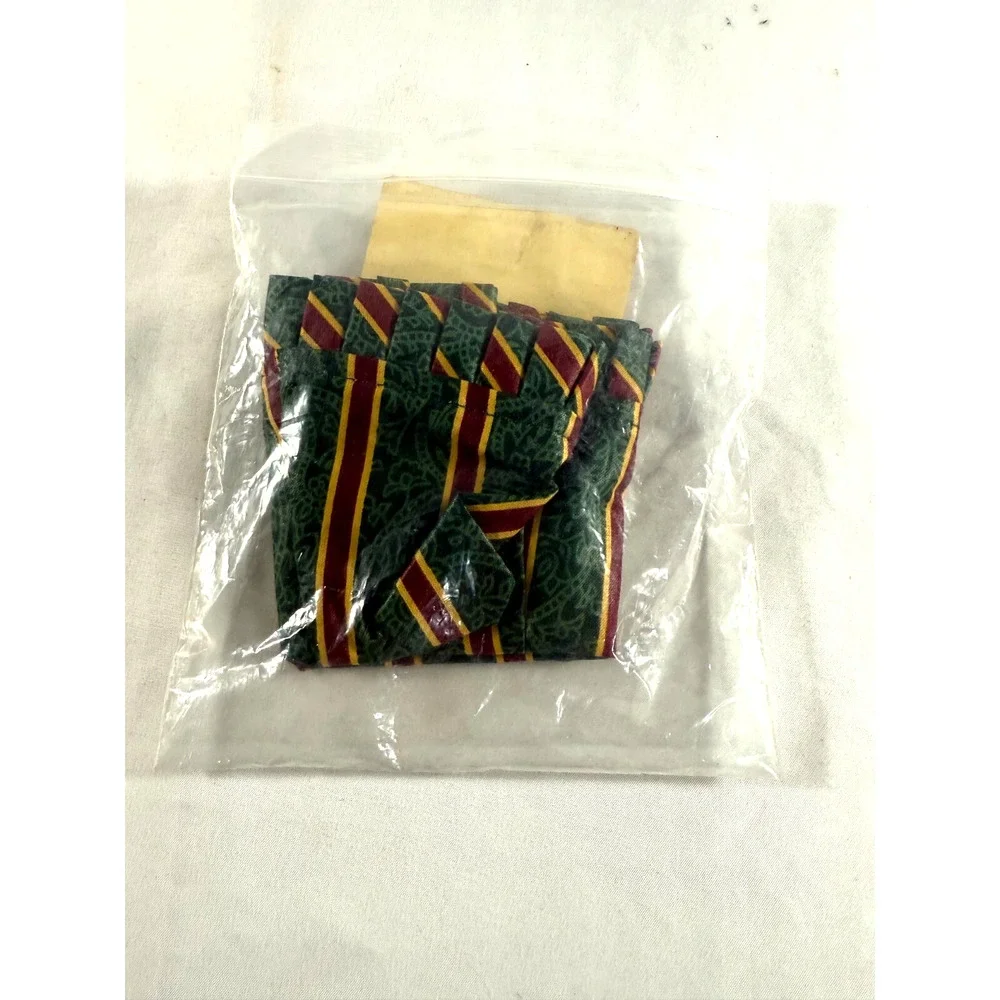 Longaberger Small Key Imperial Stripe Red/Green‎ Liner 207708 New